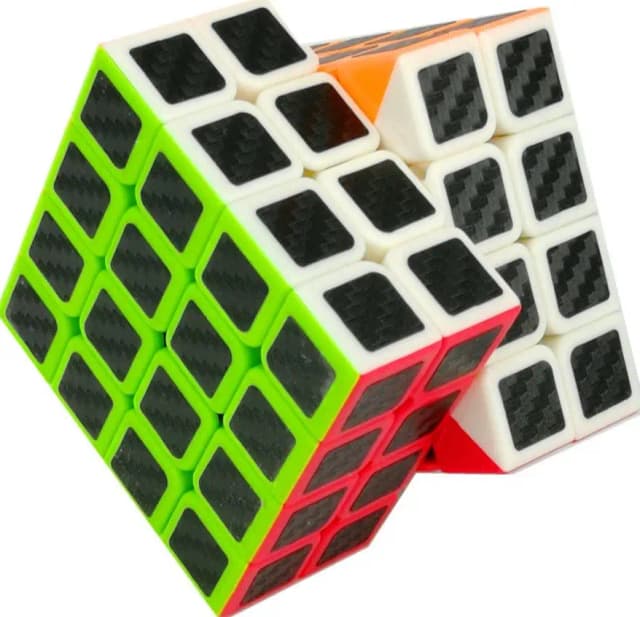 4X4 Rubics Cube ABS Premium Design - Multicolor