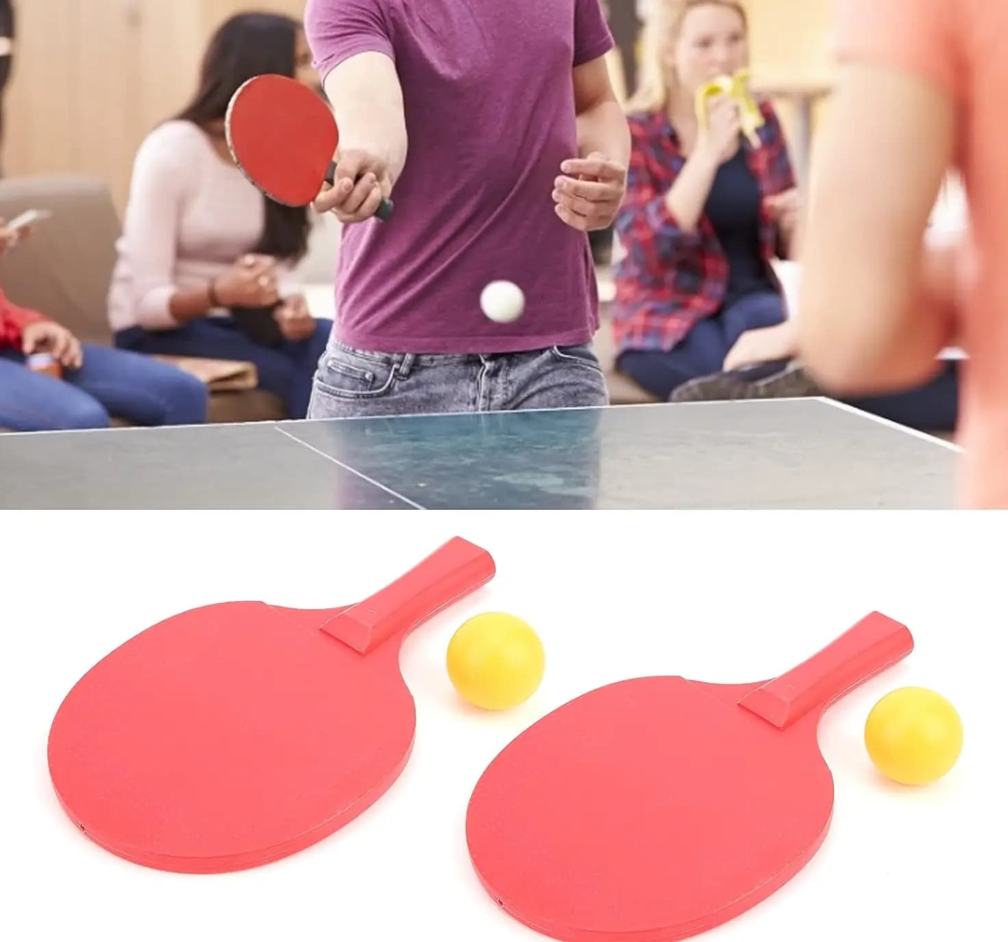 Elastic Soft Axis Pong Trainer Indoor Training Table Tennis