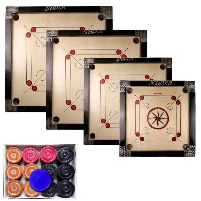 24, 30, 36, 48, Inch Carom Board Game Original Lasani Wood