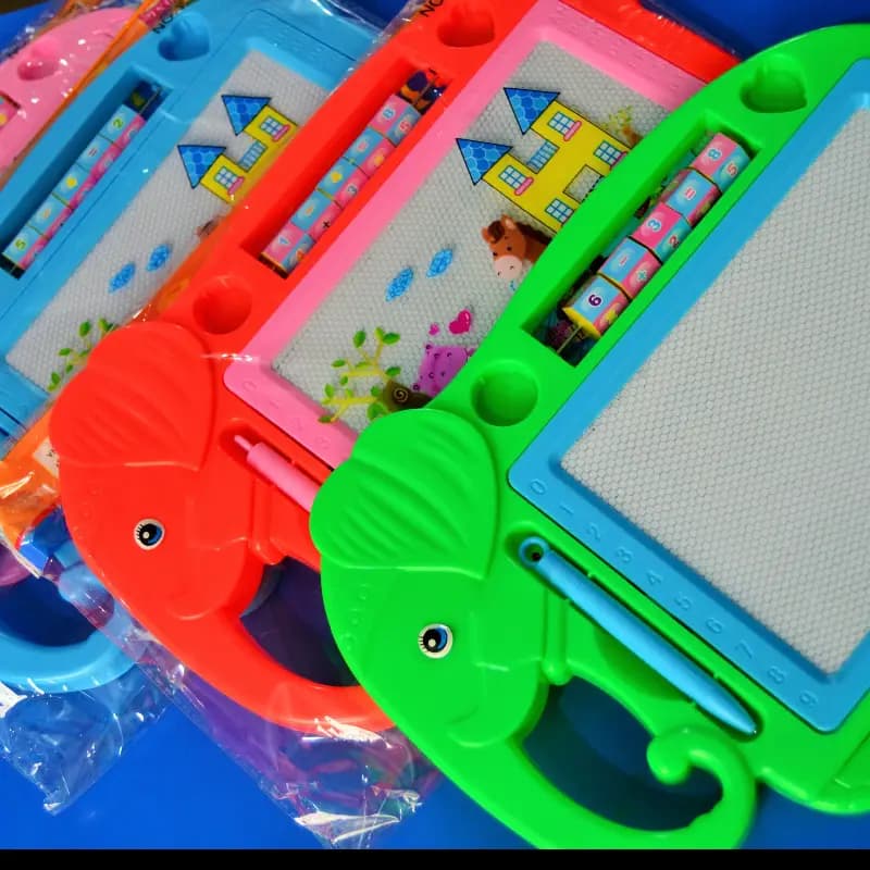 Smart Magic Magnetic Doodle Drawing Board Elephant Shaped White Board Learning Toys For Kids - Random Colors