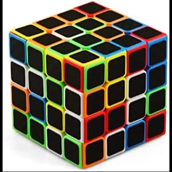 4X4 Rubics Cube ABS Premium Design - Multicolor