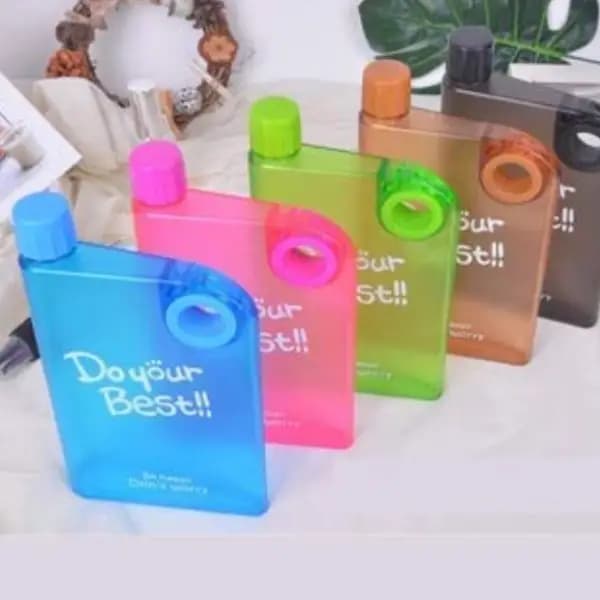 Cycling Portable Small Square Transparent Drinking Water Bottle