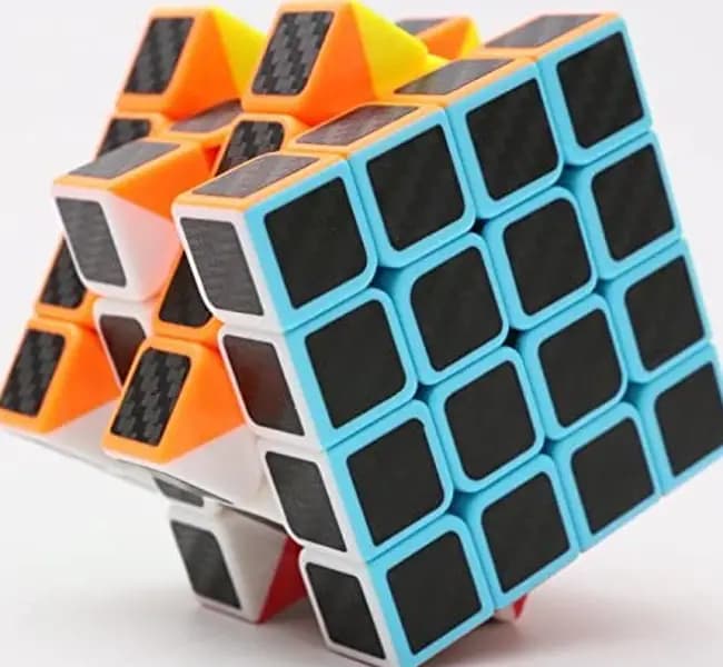 4X4 Rubics Cube ABS Premium Design - Multicolor