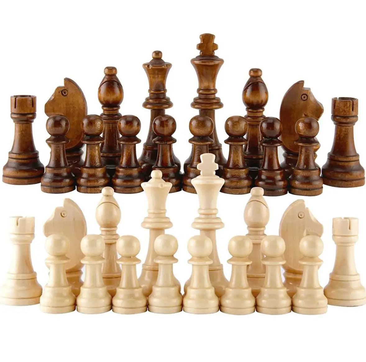 Foldable Wooden Chess Game Board Set